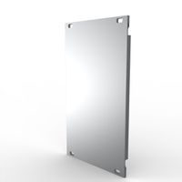 SCHROFF Face avant, profil en U, Refrofit Shielding, 3 U, 14 HP, 2,5 mm, alu, face avant anodisée, face arrière conductrice