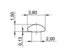 SCHROFF Front Panel EMC Textile Shielding Kit, -40?+70°C, 5 U, 10 Pieces