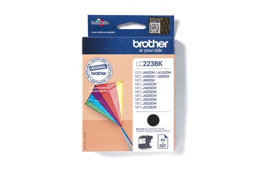 Brother LC223BK cartouche d'encre 1 pièce(s) Original Noir