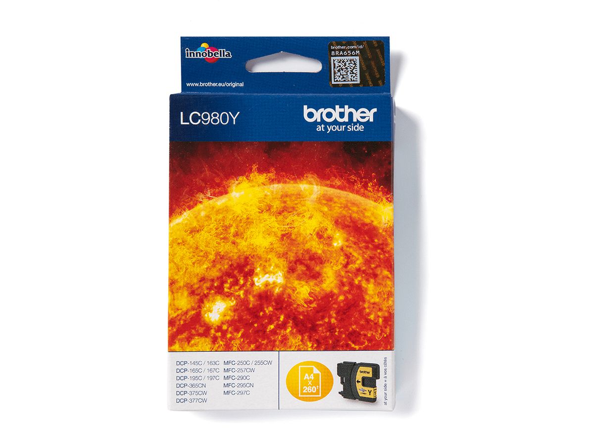 Brother LC980Y - Cartouche d'encre originale – Jaune