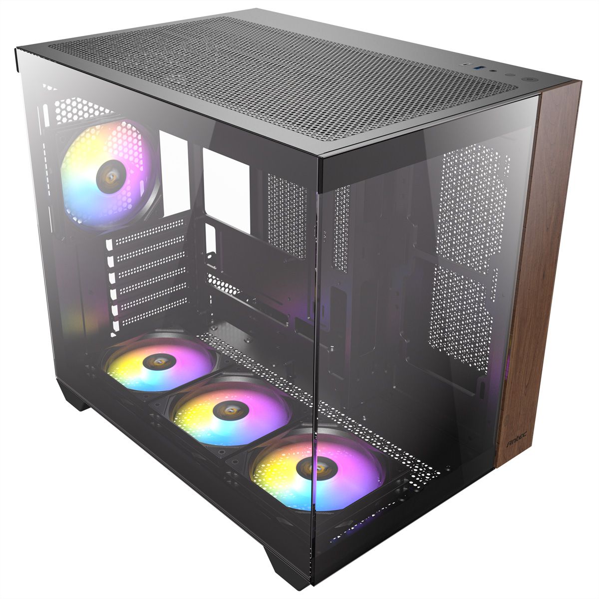 ANTEC CX800 ARGB_B Wood Boîtier PC Midi Tower Black ATX