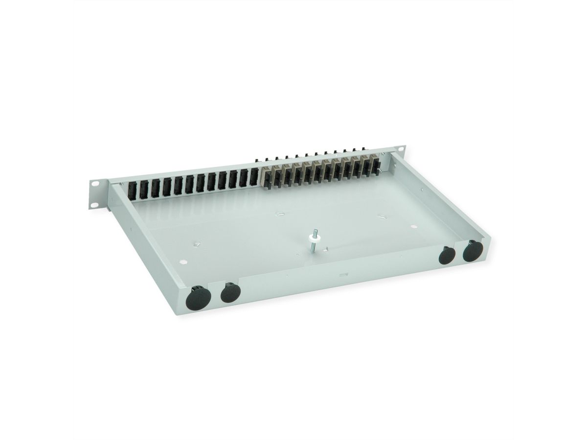 TELEGÄRTNER BASIS eco Panneau fibre optique, 12x SC Duplex, beige, OM2