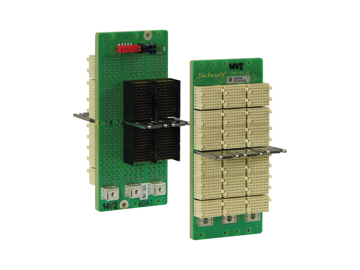 Carte-mère série CPCI SCHROFF, 3 U, 3 slots, System Slot Right, Full-Mesh, avec RIO