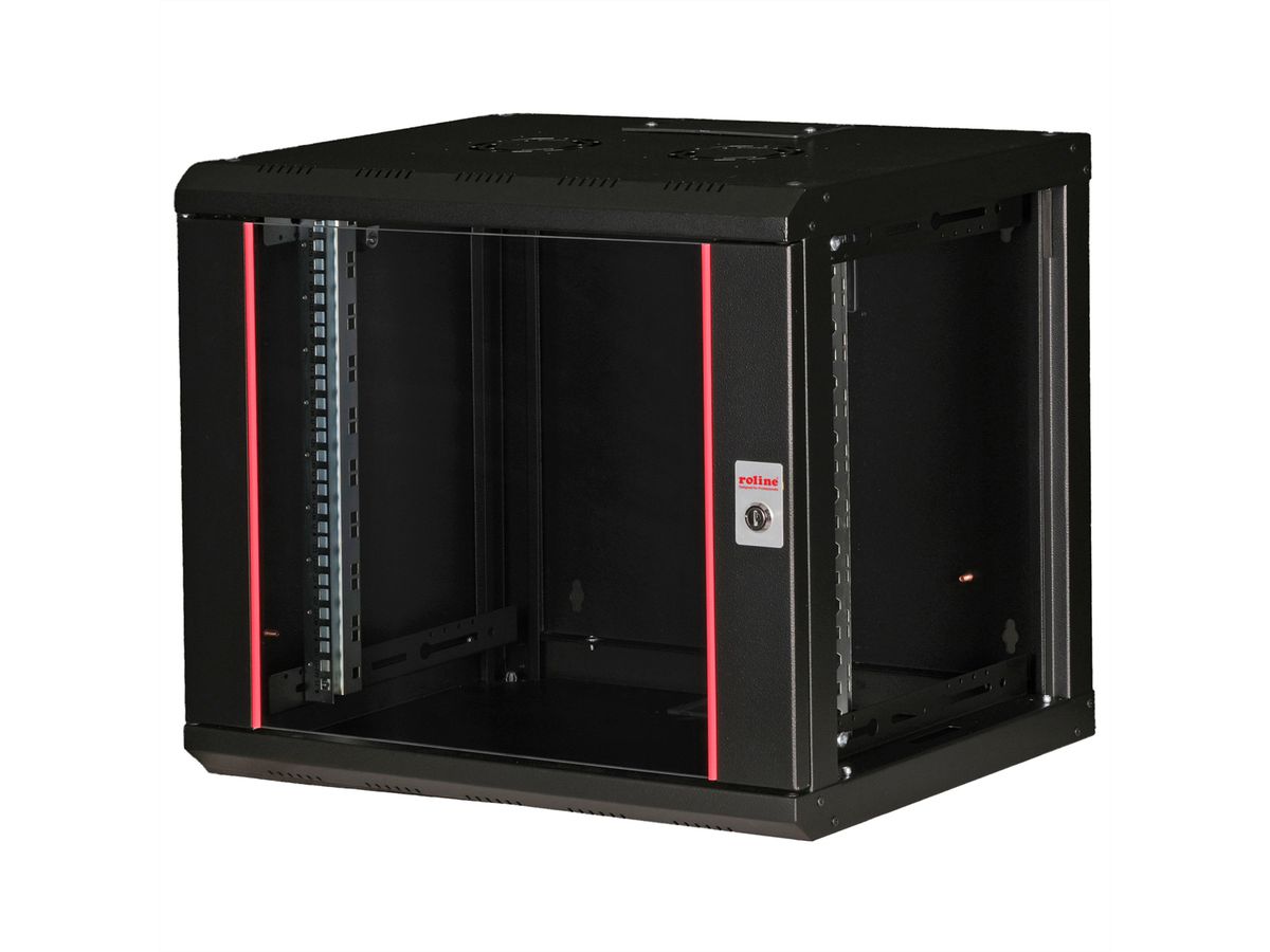 ROLINE 19" Boîtier mural Pro 9U, 600x450 LxP noir