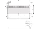 Panneau arrière SCHROFF, perforé, non blindé, pour RatiopacPRO et PropacPRO, 6 U, 42 HP