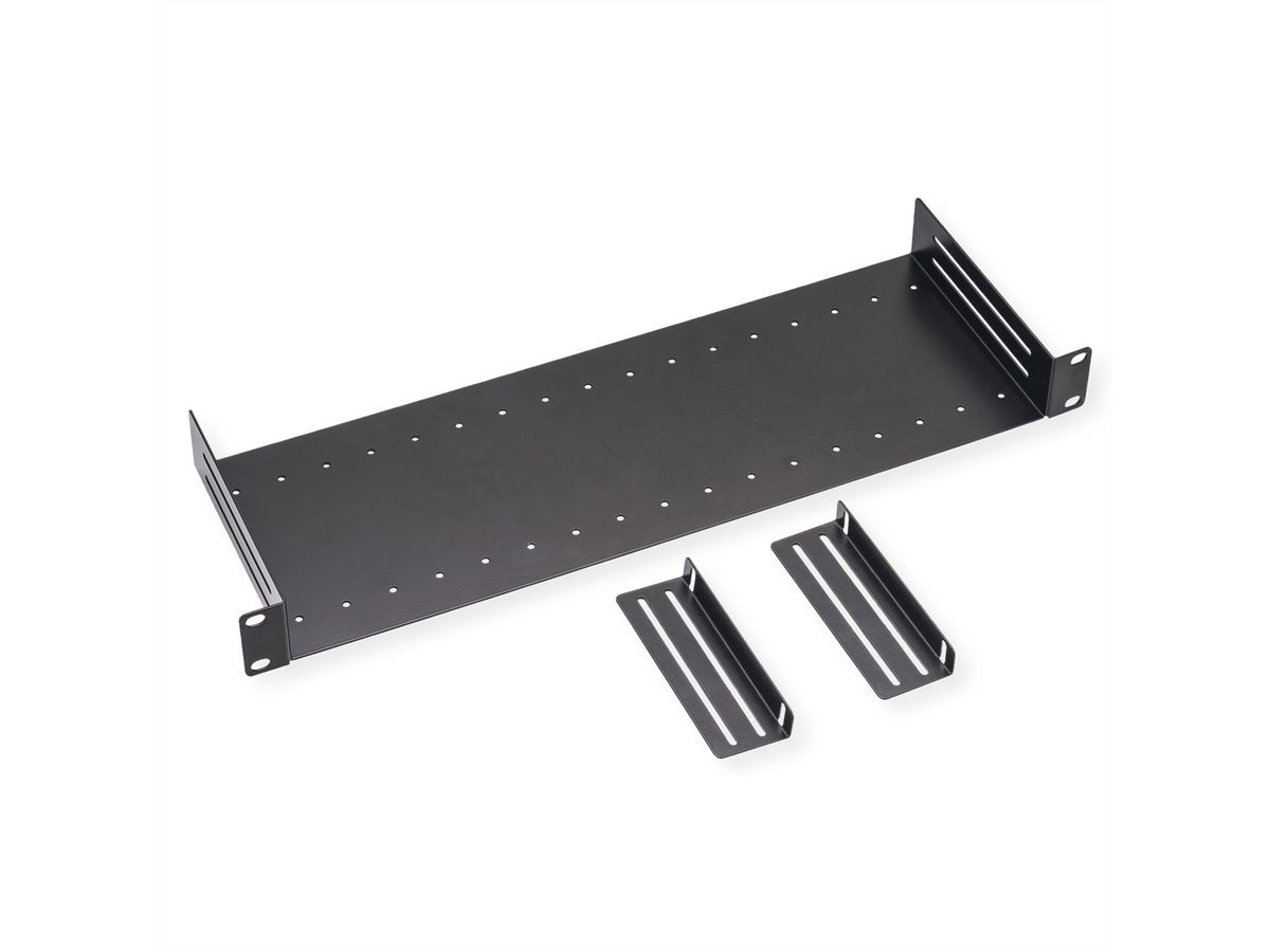 VALUE Etagère 19" avec 2 séparations amovibles, noir