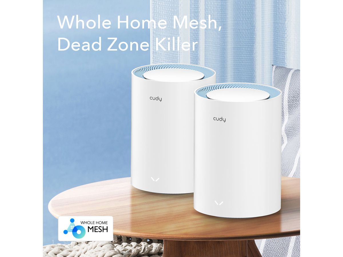 CUDY M1200 AC1200 WiFi Mesh, Pack de 2