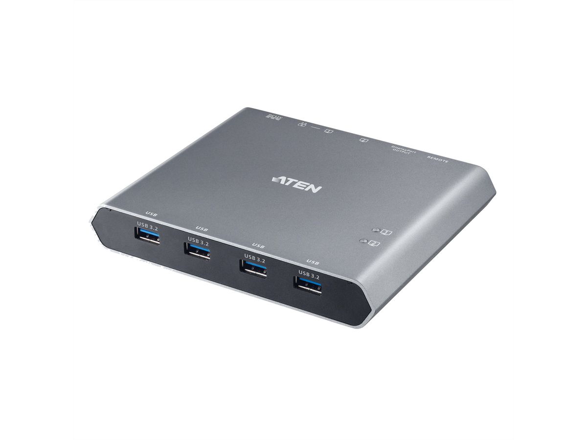 ATEN US3311 Commutateur KVM à 2 ports 4K DisplayPort USB-C avec passage d'alimentation