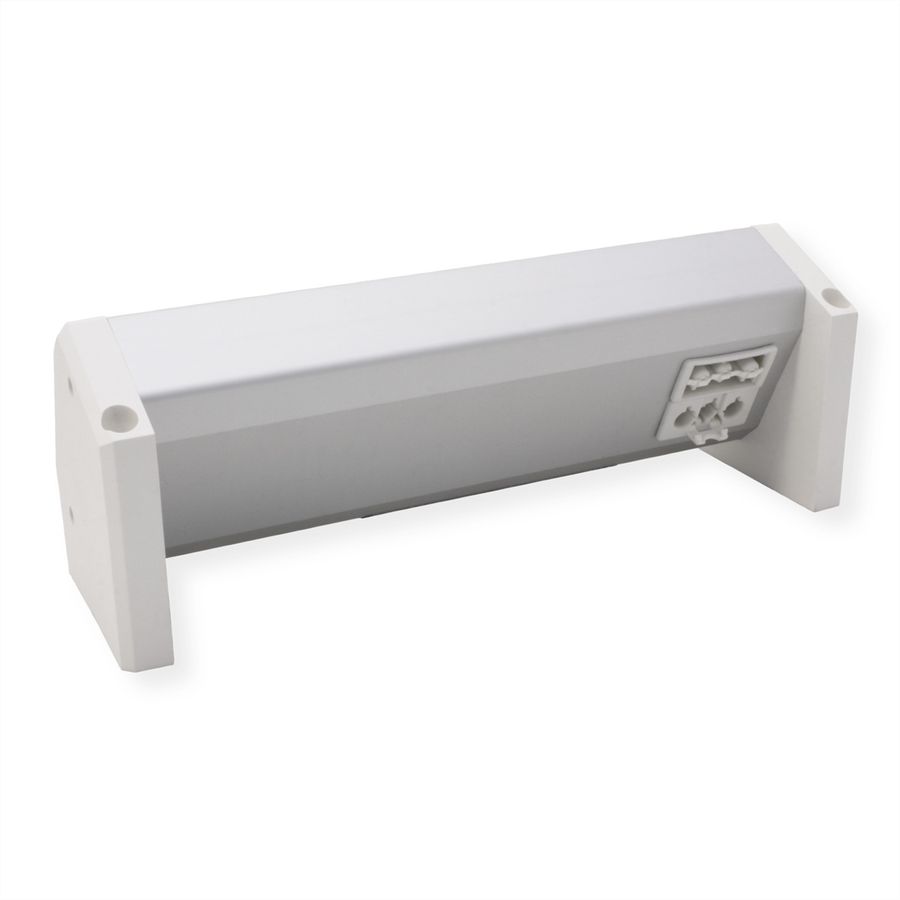 BACHMANN DESK 2xUTE 1xUSB A/C 22W GST18 RAL9010