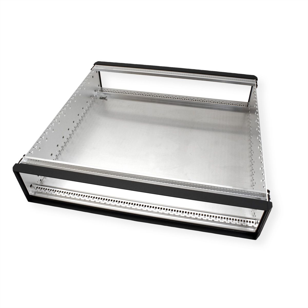 SCHROFF RatiopacPRO, coffret de bureau, blindage rétractable, garniture avant, 2 U, 84 HP, 435 mm