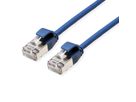 ROLINE Cordon DataCenter U/FTP Cat.6A (Classe EA), LSOH, slim, bleu, 5 m