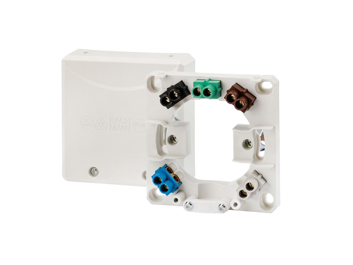 BACHMANN Boîtier de raccord four blanc, 16A/400V (0,75 - 2,5mm²)