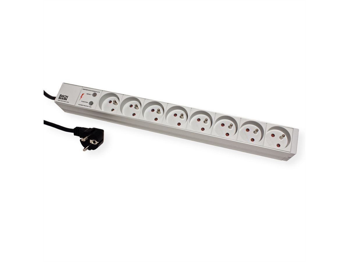 BACHMANN Multiprise PDU 19'' 8x 2P + T