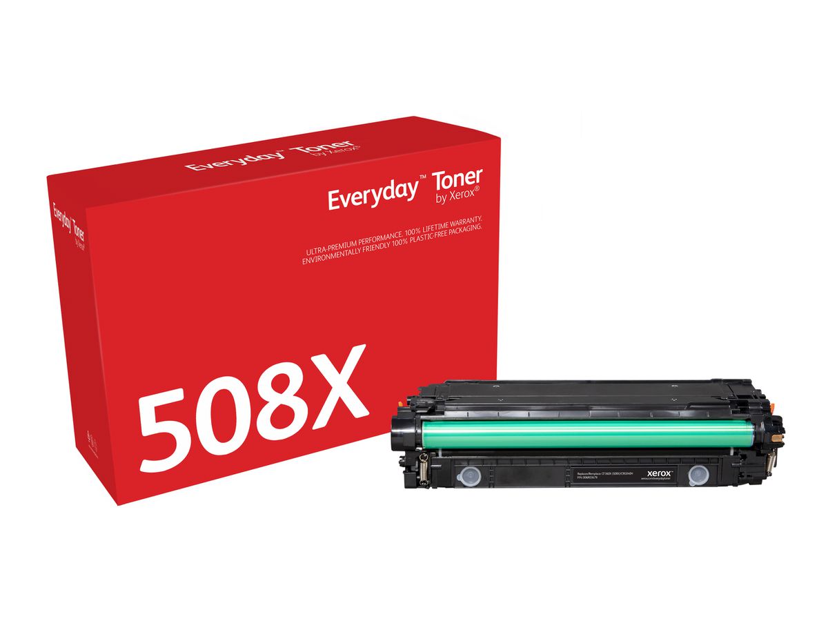 Everyday Toner Noir ™ de Xerox compatible avec HP 508X (CF360X/ CRG-040HBK), Grande capacité