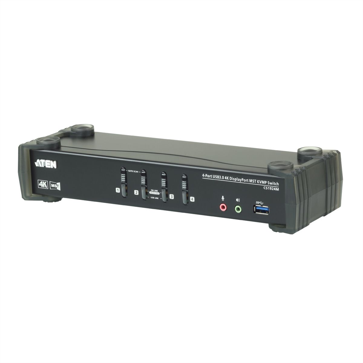 ATEN CS1924M Commutateur KVMP™ MST DisplayPort 4K 4 ports USB 3.0
