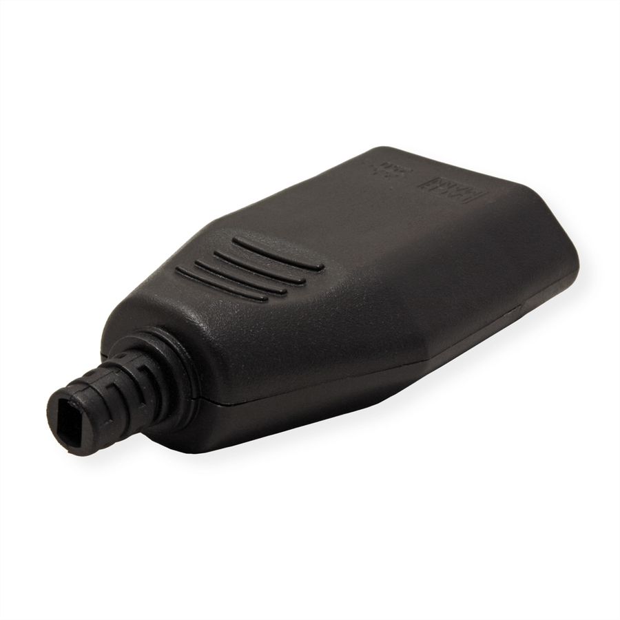 BACHMANN Prise femelle plate Euro 2,5A/250VAC, noir