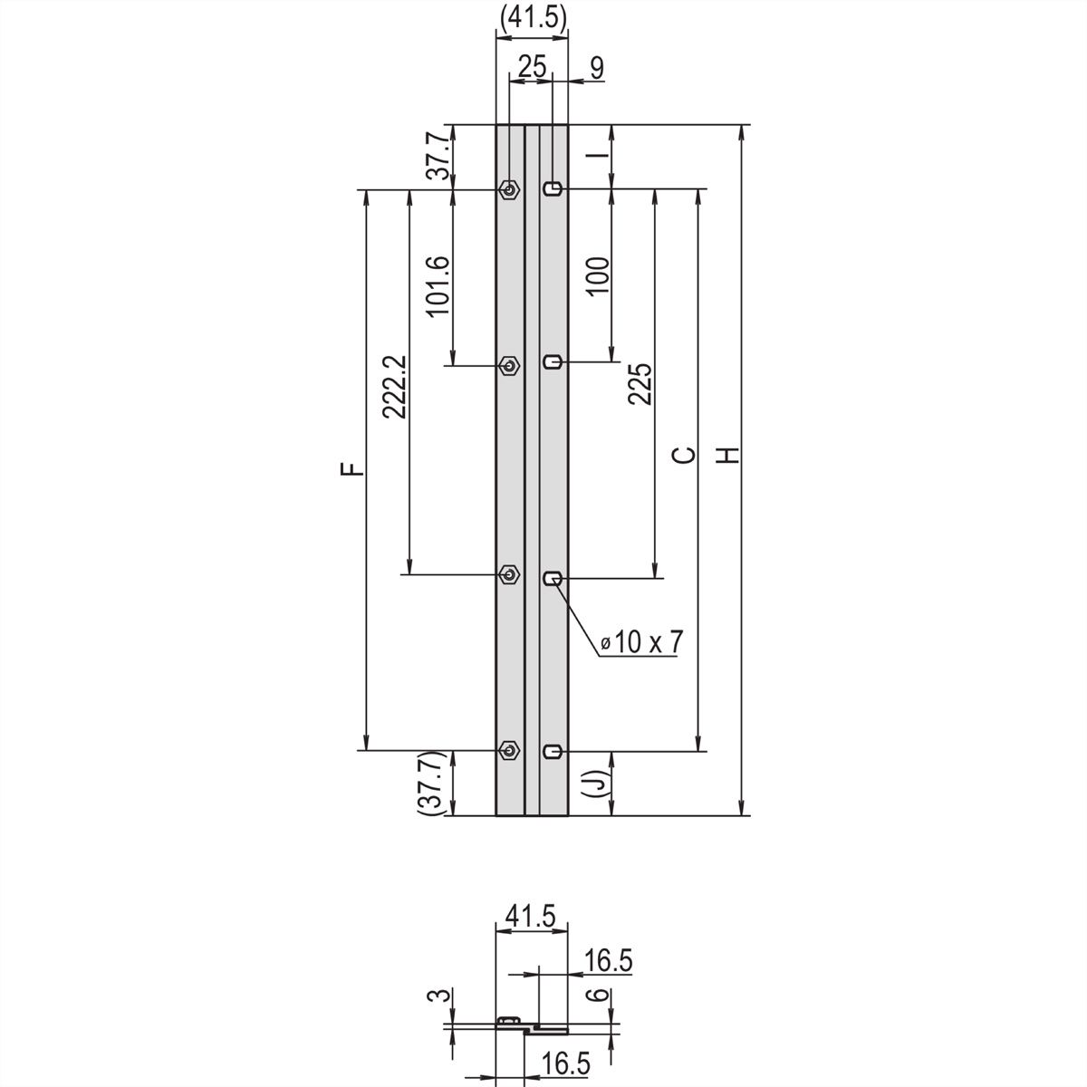 SCHROFF Etsirack 19" à 21" Kit d'adaptation, 3 U