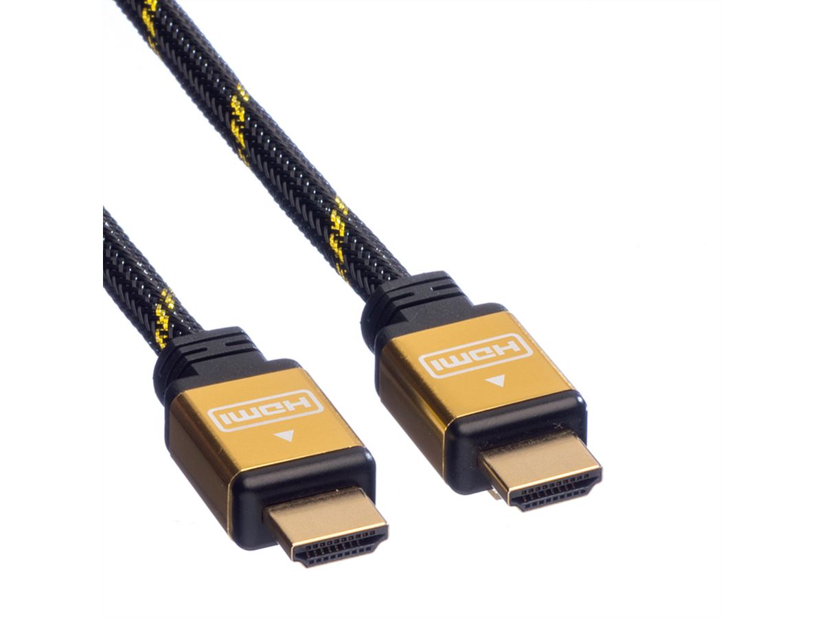 ROLINE GOLD Câble HDMI High Speed avec Ethernet, M-M, 1,5 m