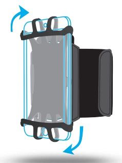 Mobilis ARM BAND 4-6IN . 6" Boîte à brassard Noir