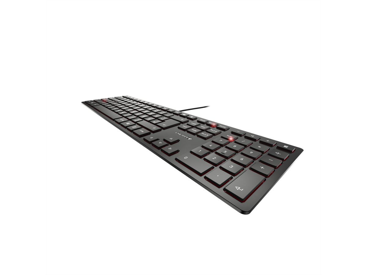 CHERRY KC 6000 Clavier Slim, noir - SECOMP France