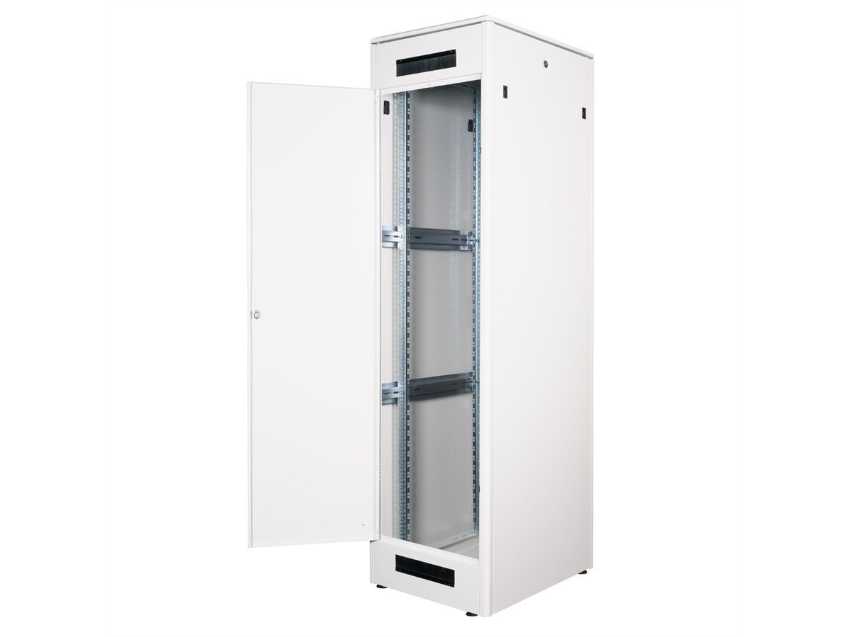 ROLINE 19" Baie réseau Pro 47U, 600x800 LxP Porte verre gris