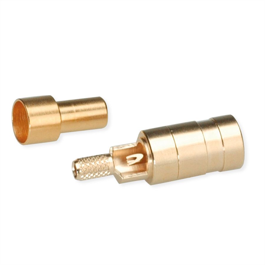 TELEGÄRTNER Prise SMB pour RG-316/U, plaqué or Connexion à souder/à sertir