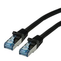 Cordon ROLINE S/FTP(PiMF) Cat.6A / 10 Gigabit, LSOH, Component Level, noir, 15 m