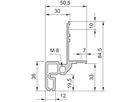 Cadre d'armoire Novastar SCHROFF, Slim-Line, 12 U 553W 1000D