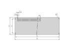 Face avant CompacPRO SCHROFF, 3 U, 63 CV, 2 mm, alu, anodisé, bords non traités