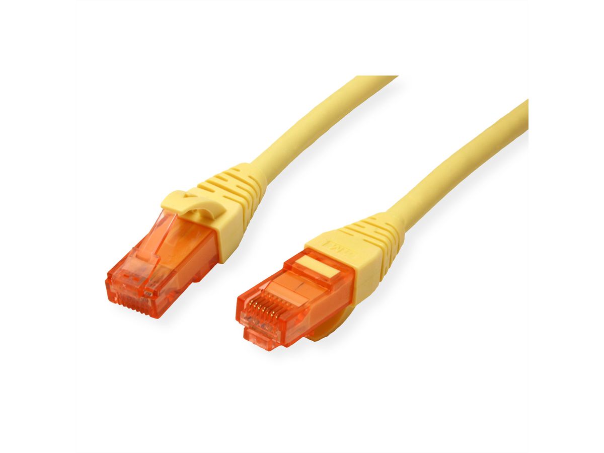 Cordon ROLINE UTP Cat.6, LSOH, Component Level, jaune, 5 m