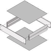 Plaque de recouvrement MultipacPRO SCHROFF, lisse, profondeur 400 mm