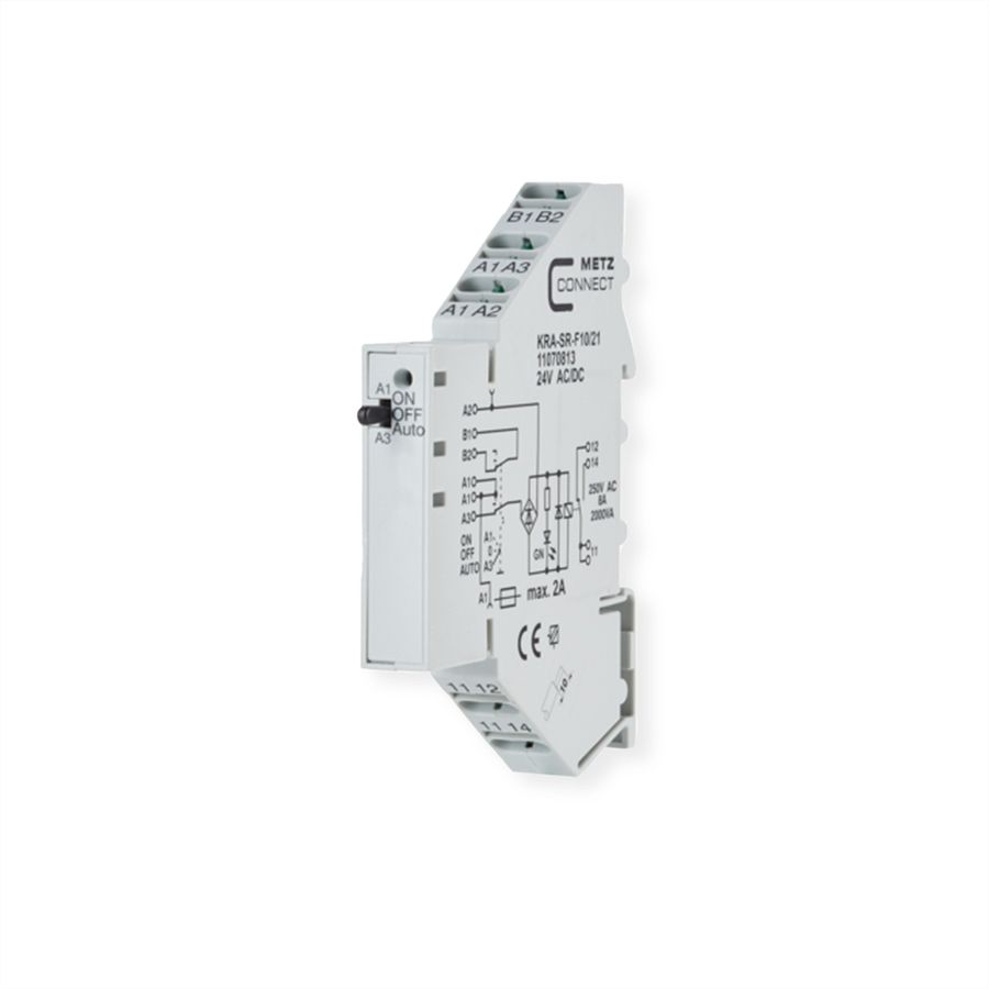 METZ CONNECT KRA-SR-F10/21, 1 inverseur, 24 V AC/DC