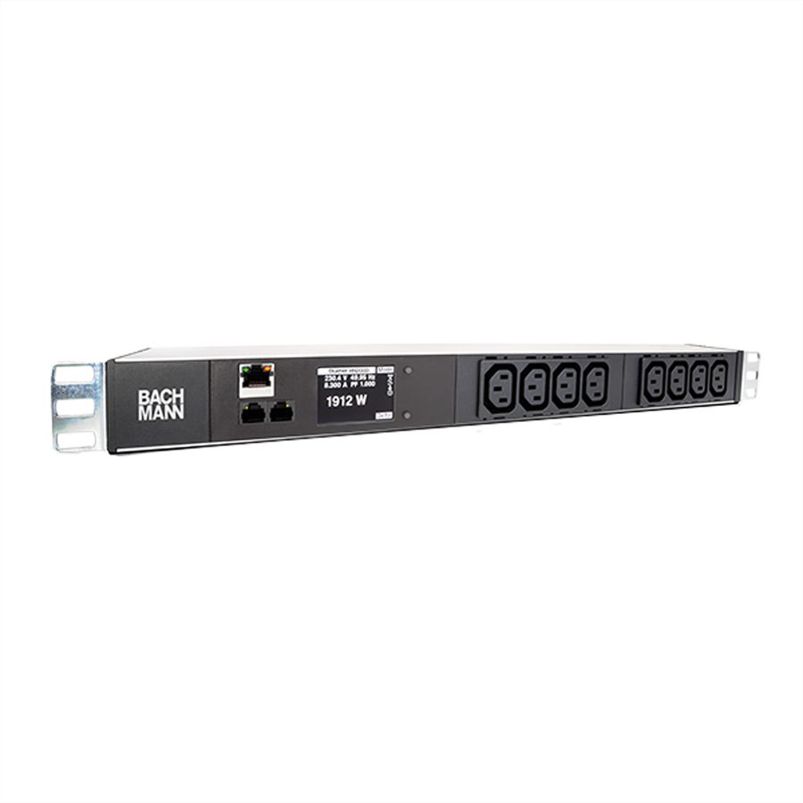 BACHMANN BN2000 19" 1U 8xC13, TCP/IP 2,0m CEE7/7