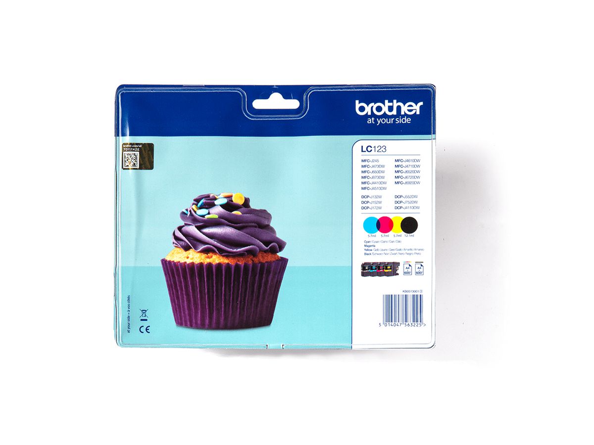 Brother LC123VALBP - Pack de cartouches d'encre originales