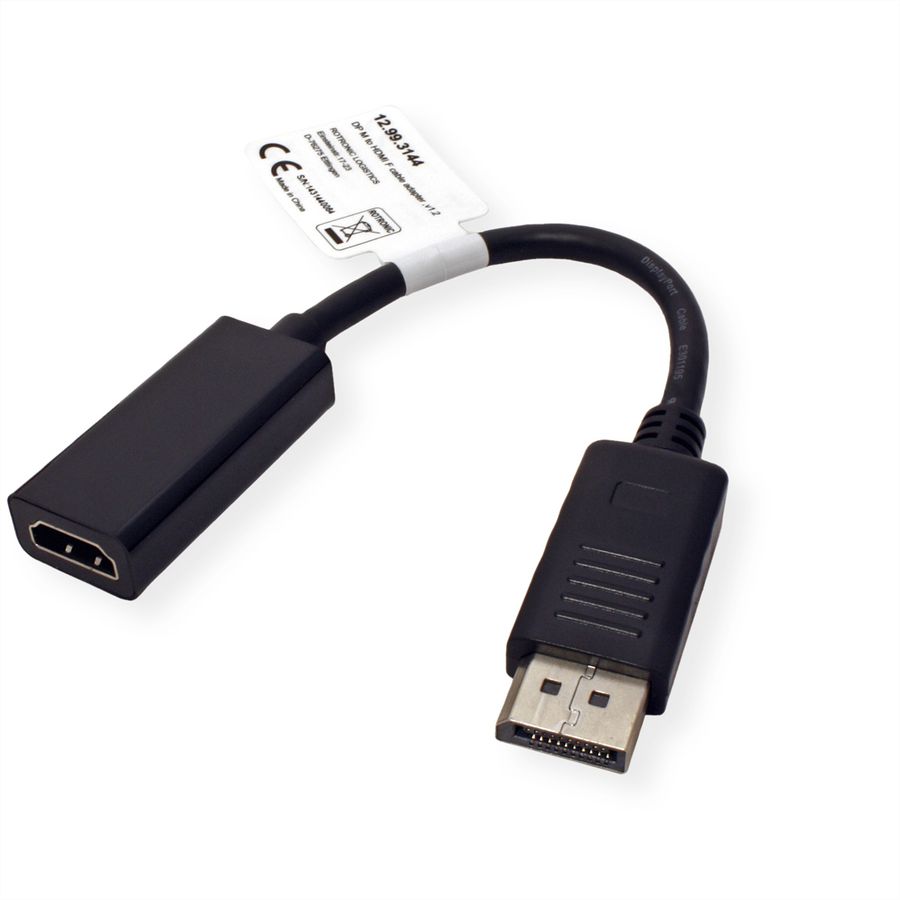VALUE Adaptateur DisplayPort - HDMI, v1.2, DP M-HDMI F