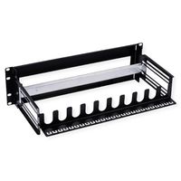 VALUE Cadre de support 19" pour appareils montés sur rail DIN, 3U, noir