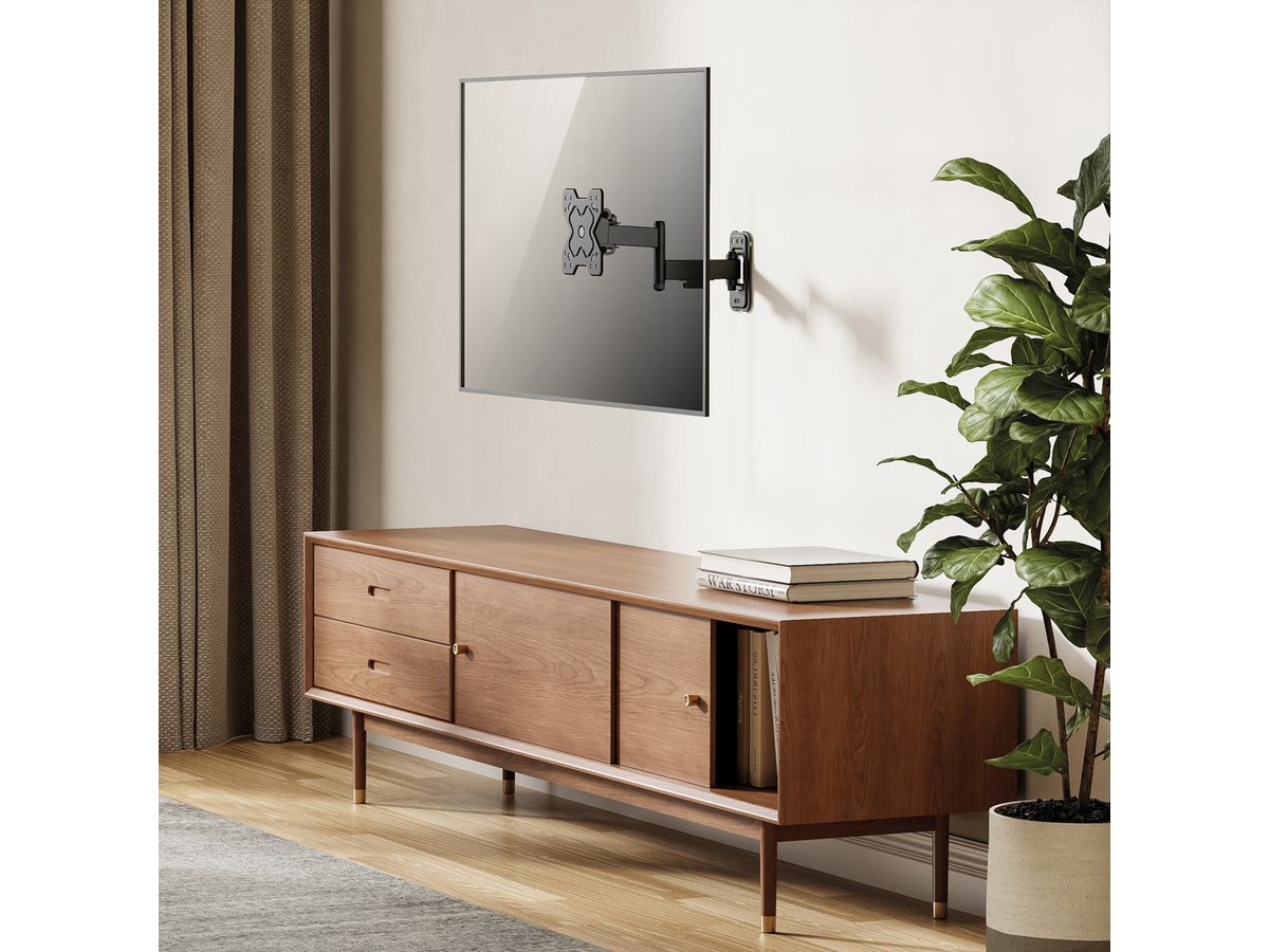 VALUE Bras TV mural pivotant, 3 axes, 13-32 pouces, jusqu'à 20 kg