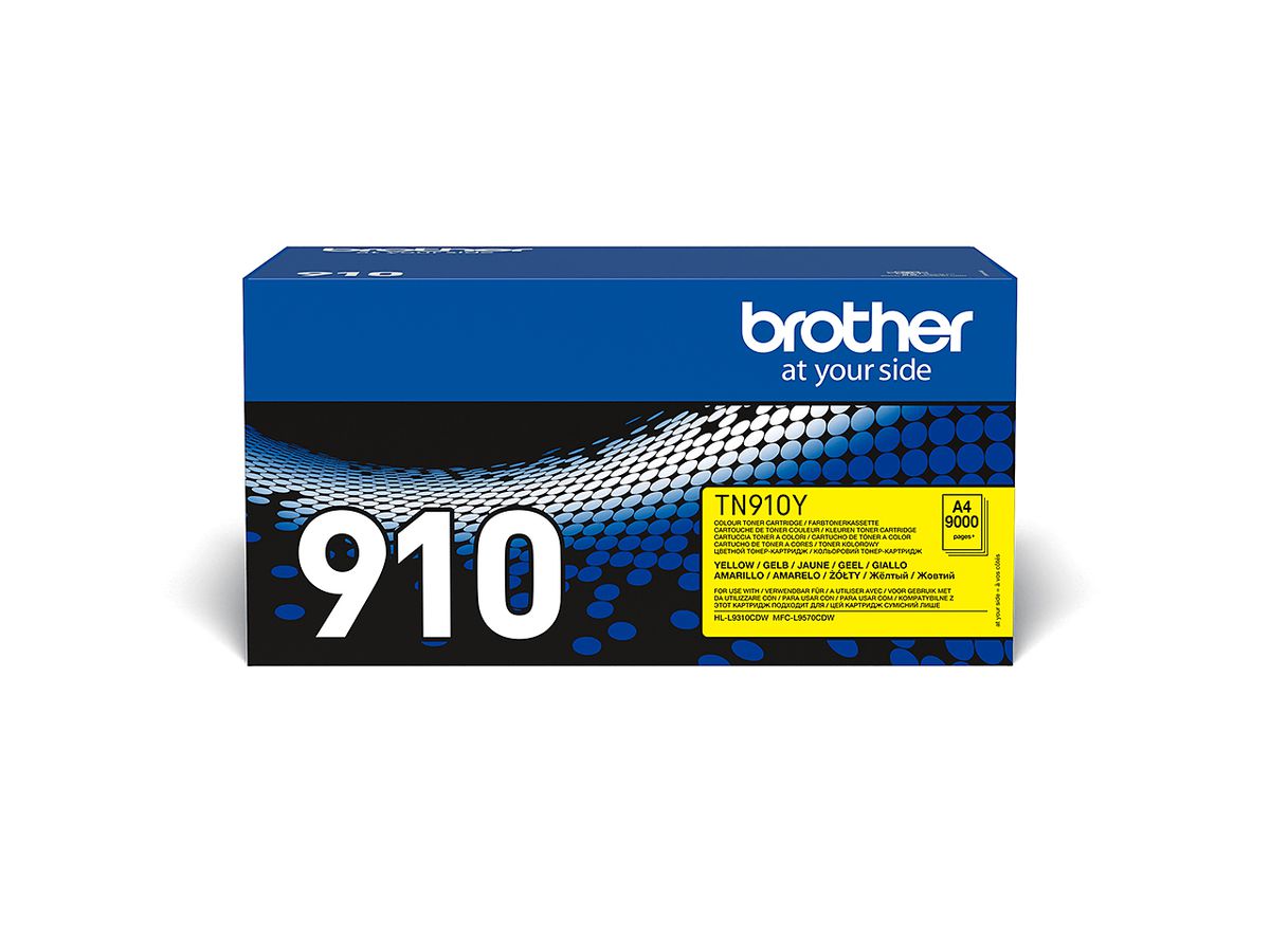 Brother Cartouche de toner TN-910Y originale – Jaune