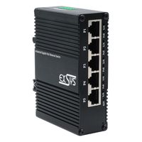 EXSYS EX-62030MPoE Mini Switch Gigabit SFP PoE+ industriel 5 ports, géré via le Web