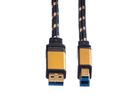 ROLINE GOLD Câble USB 3.2 Gen 1, type A - B, M/M, 3 m