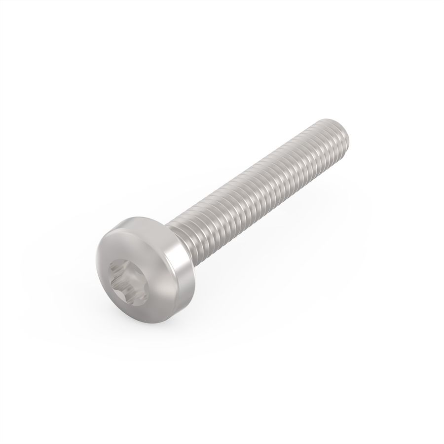 Vis à tête cylindrique de SCHROFF, Torx, acier nickelé, M2.5 x 16 mm