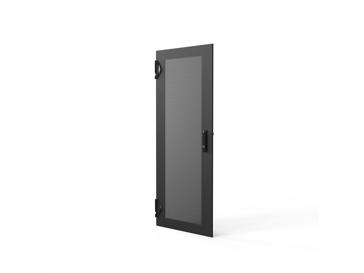 SCHROFF Porte 1600H 600L perforée IP20 fermeture 1 point RAL7021