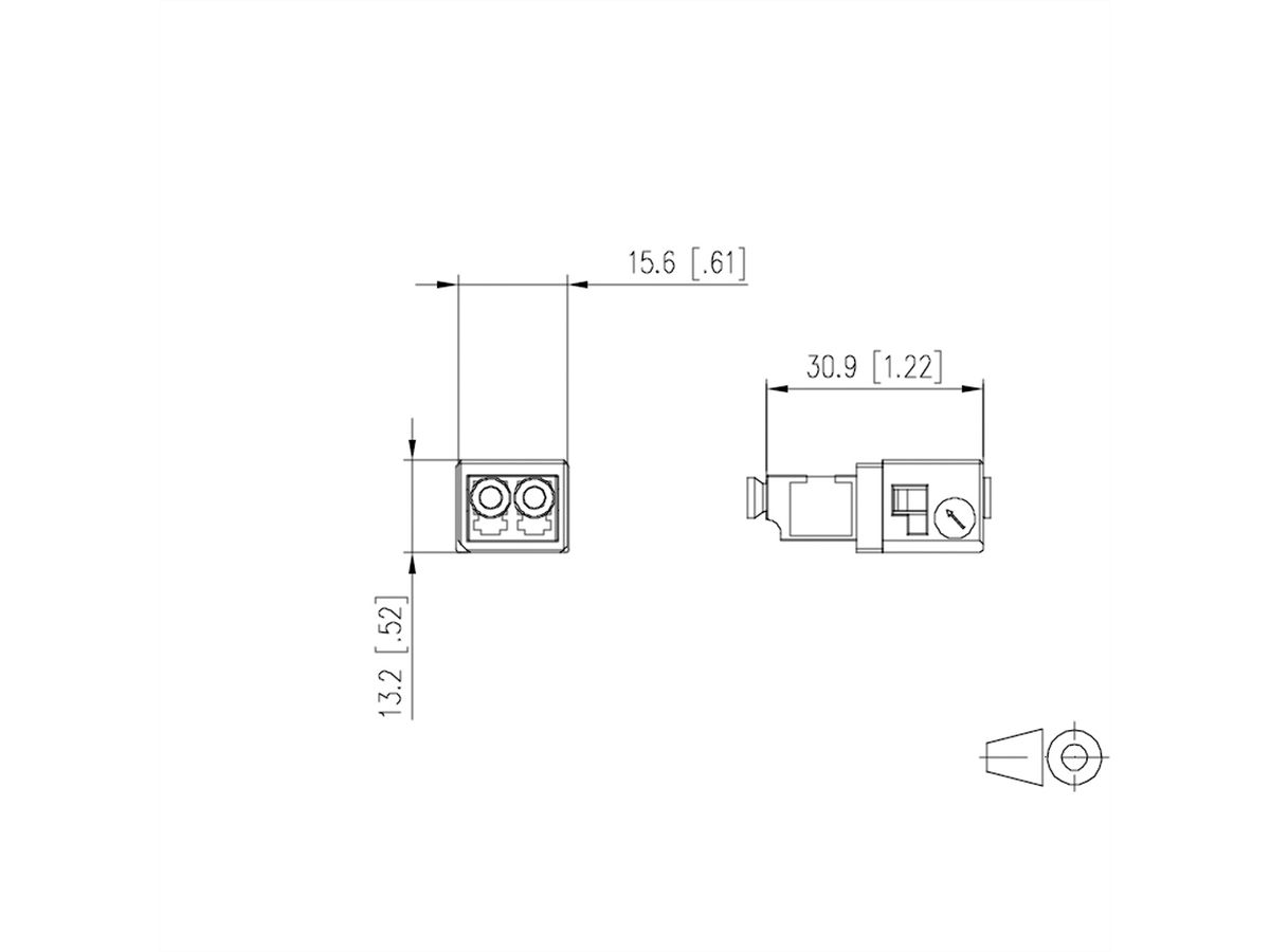 METZ CONNECT OpDAT Industry Coupleur LC-D SM