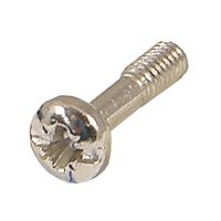 Vis à collerette de SCHROFF, empreinte transversale/fente (M2.5x11), acier nickelé