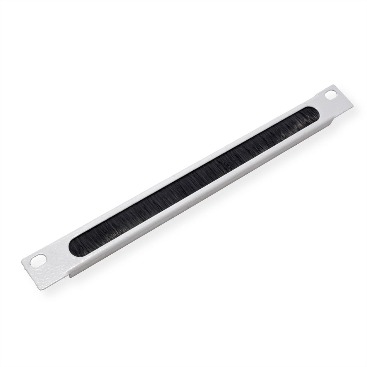 ROLINE 10" Passe-câbles, Avec brosse 0,5U gris
