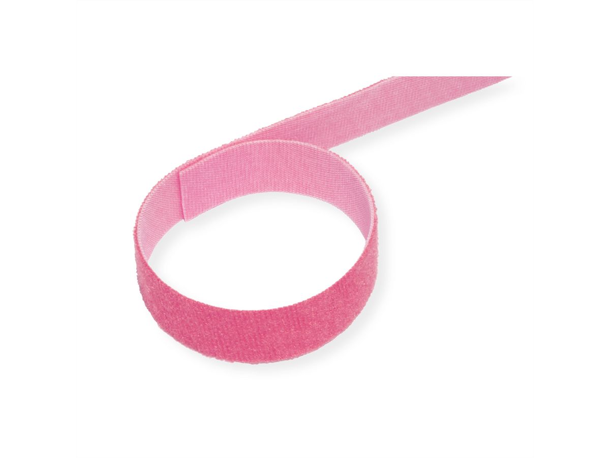 VELCRO® One Wrap® Bande 20 mm, rose, 25 m