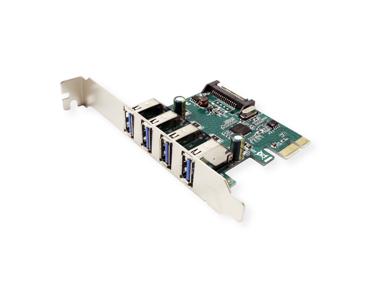 VALUE Carte PCI-Express, 4 ports USB 3.2 Gen 1