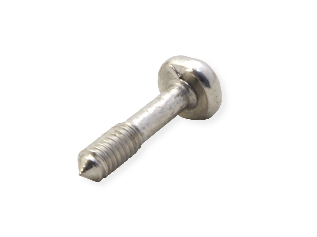 Vis à collerette de SCHROFF, empreinte transversale/fente (M2.5x11), acier nickelé