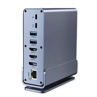 VALUE Station d'accueil USB type C 16 en 1, HDMI/DP 4K60, Gigabit Ethernet, USB-A, USB-C, PD, SD/microSD, Audio