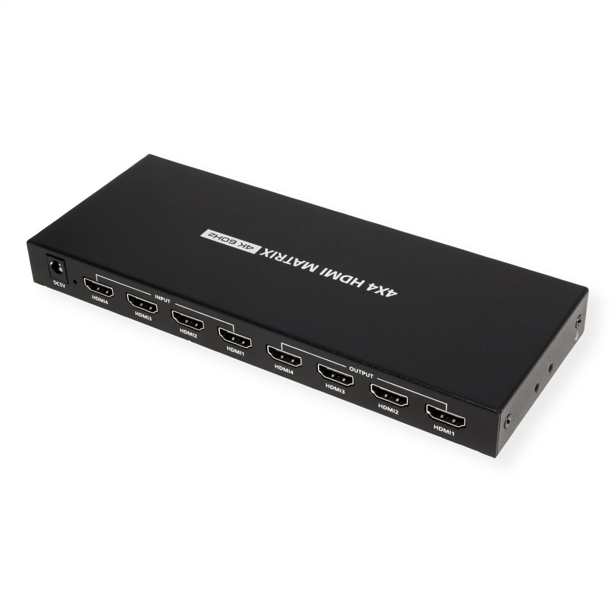 VALUE Switch Matriciel HDMI 4K, 4 x 4, avec télécommande